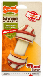 Nylabone Dura Chew Rawhide Knoop Rund Smaak - 12cm