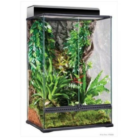 Exo Terra Terrarium incl. achterwand 60x45x90cm - Rainforest / Paludarium