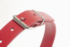 Halsband Hond - Leer - Rood- 47 cm x 18 mm - 8712695051947