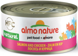 Almo Nature Zalm met Kip 70gr