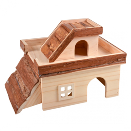 Knaagdieren Houten Hacienda 34x24x22cm