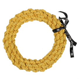 'Da-Chain' Gevlochten Ring Geel 18 cm