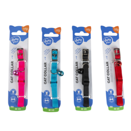 Kattenhalsband uni 2 nylon Gemengde kleuren 20-30cm / 10mm