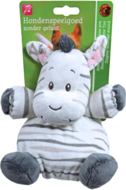 Hondenspeelgoed Pluche Zebra 17 cm