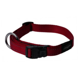 Rogz halsband Nitelife 20-31cm rood