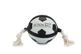 Action Voetbal Met Touw - Hondenspeelgoed - 19 cm