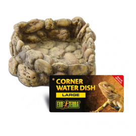 Exo Terra Corner Water Dish Large - 19x21x6cm