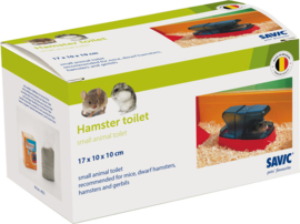 Hamster Toilet 17x10x10cm - met Grit en Schepje