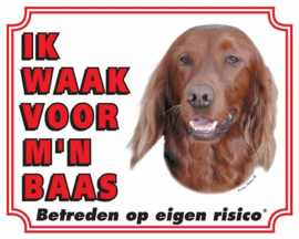 Waakbord Ierse Setter