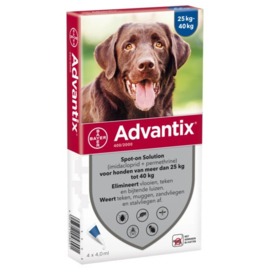 Advantix 400/2000 Hond (vanaf 25kg)  4 pipetten
