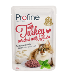 Profine Kat Natvoer Pouch Jelly met Kalkoen 85gr