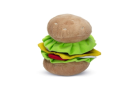 Hondenspeelgoed Burger - Pluche - 14x12,5x11 cm