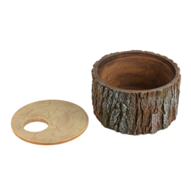 Reptielenschuilplaats Boom Bruin - 20x20x11 cm