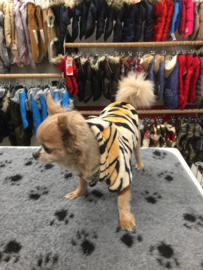 Fleece vest tijgerprint €10,-