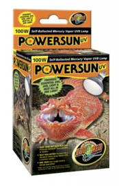 Zoomed PowerSun UVB Kwikdamplamp 100W