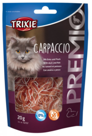 Carpaccio Kattensnack Graanvrij/Glutenvrij Eend & Vis 20 gram