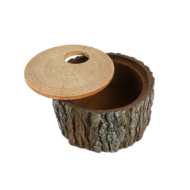 Reptielenschuilplaats Boom Bruin - 20x20x11 cm