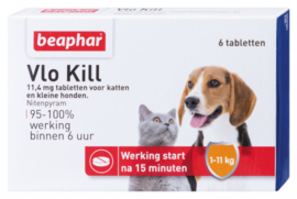 Beaphar Vlo Kill - tot 11kg - 6st - Hond & Kat