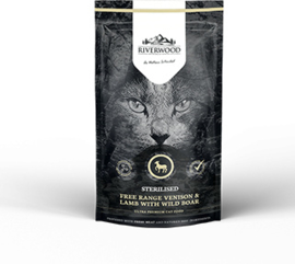 Riverwood Kat Graanvrij, Sterilised (Hert, Lam en Wild Zwijn) 300 gram