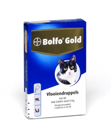 Bolfo Gold 80 Kat vanaf 4 kg 2 pipetten