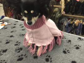 Hondenponcho roze €10,-