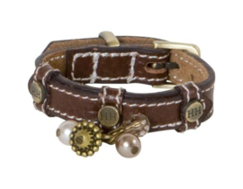 Halsband Bruin Leer 29cm