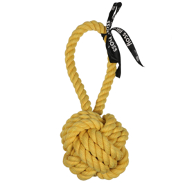 'Are You Knots' Bal Met Lus Geel 37 cm