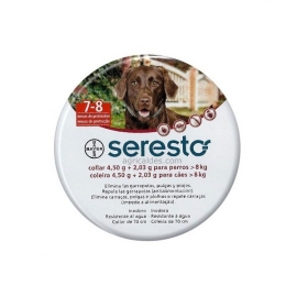 Seresto halsband voor honden vanaf 8kg (doodt vlooien, teken en luizen)