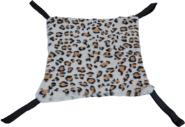 Knaagdier Hangmat Pluche Luipaard Print, 35 cm