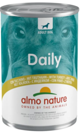 Almo Nature Daily Blik Hond Kalkoen 400gr