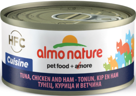 Almo Nature Tonijn met Kip en Ham 70gr