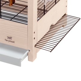 Vogelkooi Giulietta 4 houtkleur 57x30x50 cm