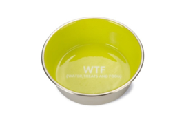 Voer- en Drinkbak WTF - Hond - RVS - Groen - 16cm