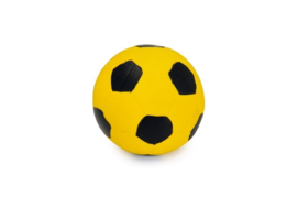 Latex Voetbal Zwart/Geel 8cm