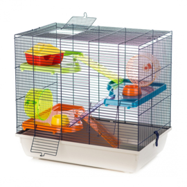 Hamsterkooi Teddy 2 Gigant Grijs/Blauw 58x38x55cm €99,95