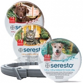 Seresto halsband voor kleine honden tot 8kg (doodt vlooien, teken en luizen)