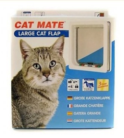 Cat Mate Kattenluik Grote Kat Wit 221 - deur tot 50mm