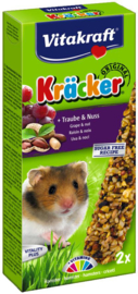 Vitakraft Kracker Druif & Noot 112gr - Hamster - 2st