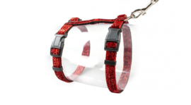 Grote Kat Wandelset Glitter Rood