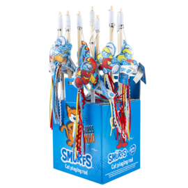 De Smurfen Vliegende Speelhengel Kat - Assorti - 46x6x2