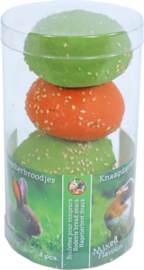 Boon Knaagdierbroodjes in Ton Oranje & Groen 4 stuks