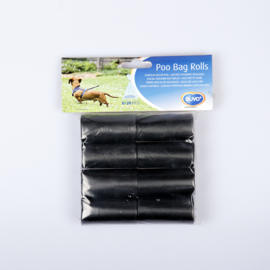 Poepzakjes Zwart Rol 8x 20 stuks