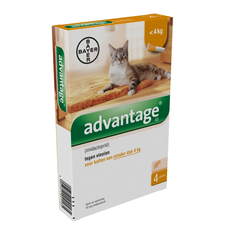 Advantage Kat 40 (katten onder Ontvlooien kat | welle