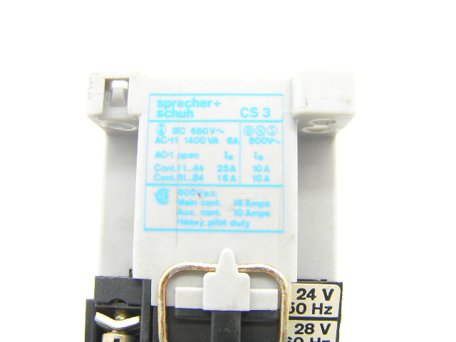 Sprecher + Schuh -22- CS 3 24/28V 50/60Hz