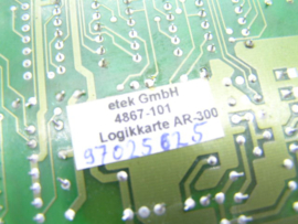 Etek 4867-101 Logic Karte AR-300