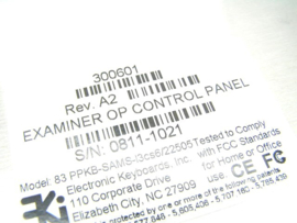 L3 Communications Examiner op control panel