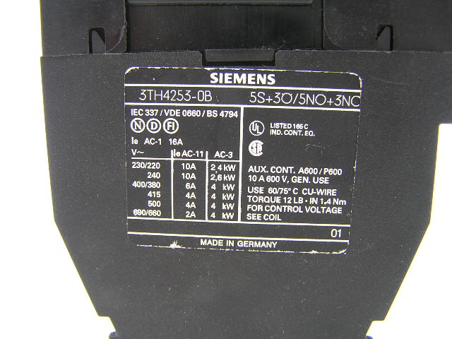Siemens 3TH4253-0B 60V DC