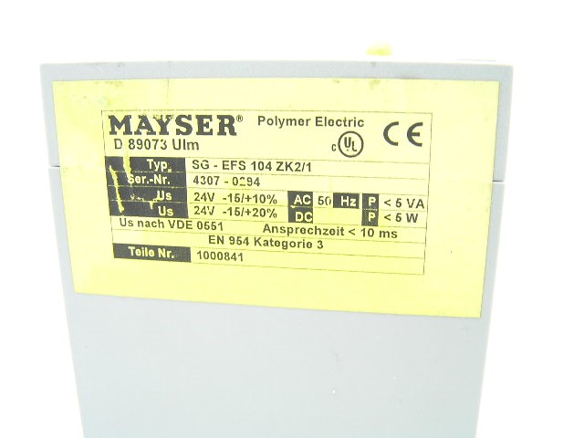 Mayser SG-EFS 104 ZK2/1