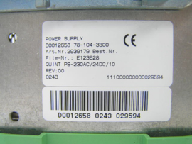 Phoenix-Contact Quint PS-230AC/24DC/10