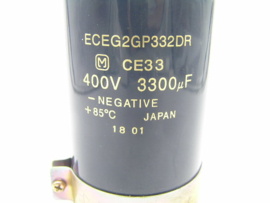 M CE33 Capacitor 400 Volts 3300µF